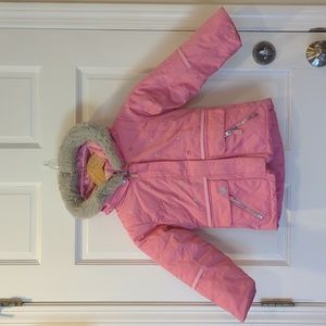 Girls Size 3 Pink Obermeyer Winter Coat